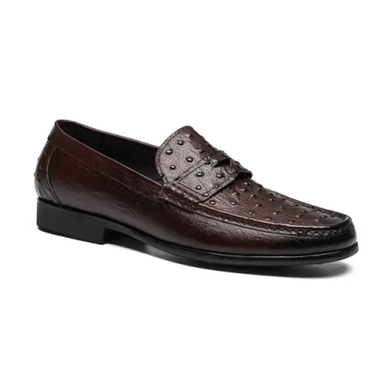 Ballynoe Ostrich Embossed Loafer Shoe